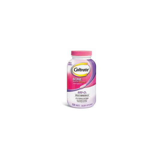 Caltrate 600mg + D3 with Minerals Calcium & Vitamin D3 - 320 Count BritishVita | Premium UK Vitamins & Wellness Supplements