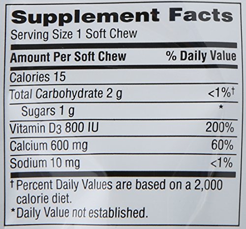 Caltrate 600+D3 Soft Chews – Chocolate Truffle, 60 Count