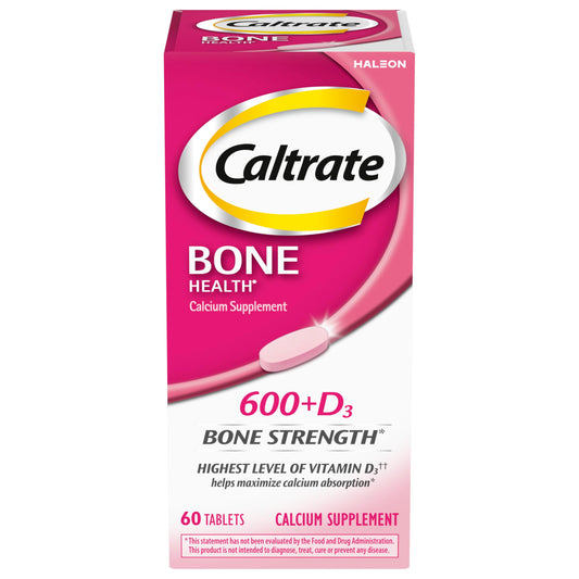 Caltrate 600 Plus D3 Calcium & Vitamin D Tablets – 60 Count | Bone Health BritishVita | Premium UK Vitamins & Wellness Supplements