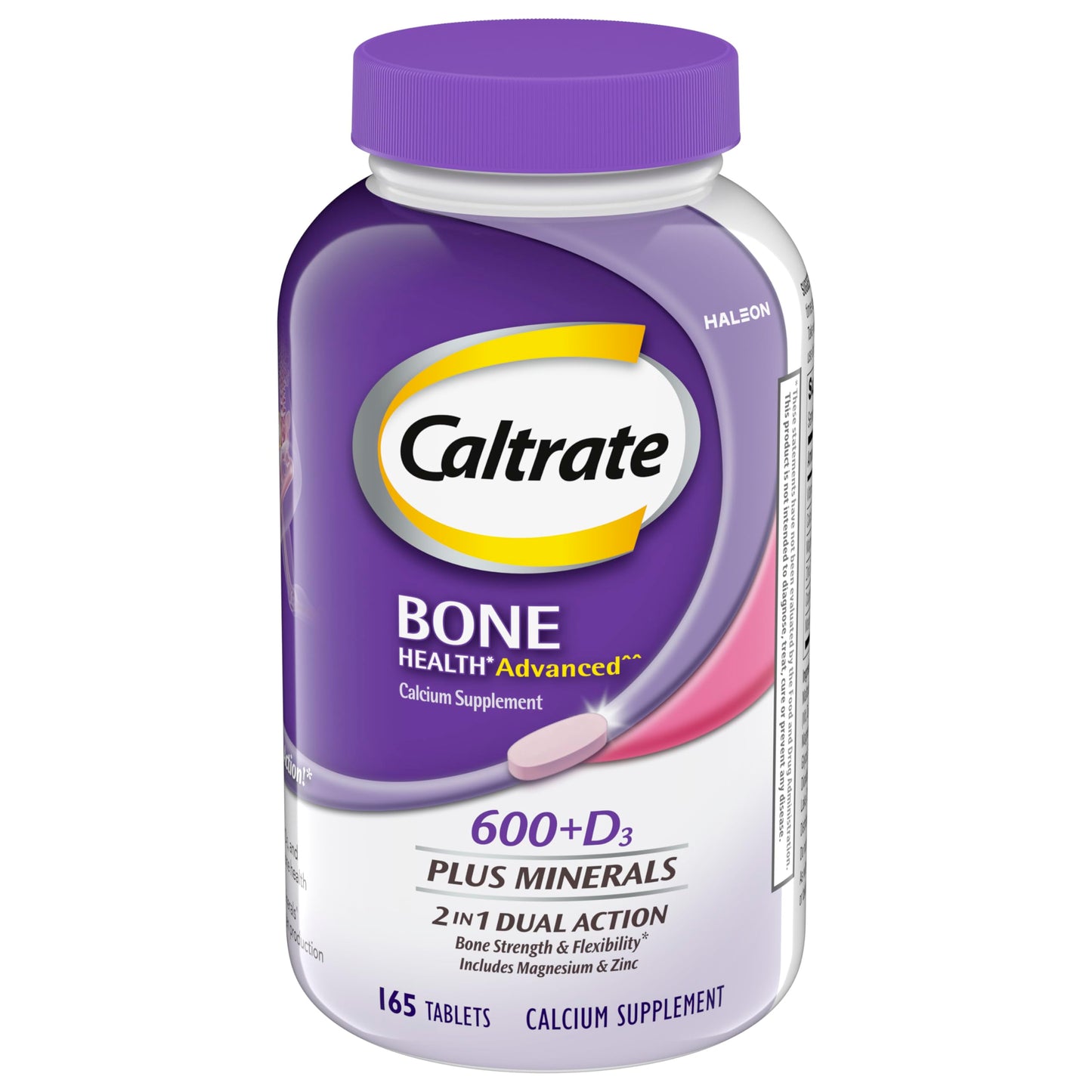Caltrate 600 Plus D3 Minerals - Calcium & Vitamin D Tablets, 165 Count