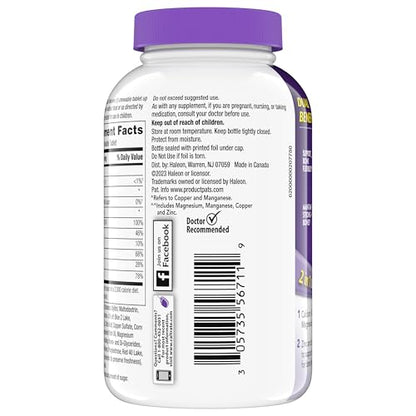 Caltrate Chewables 600+D3 Plus Minerals Calcium and Vitamin D Supplement - Sugar Free, Cherry, Orange & Fruit Punch, 90 Count