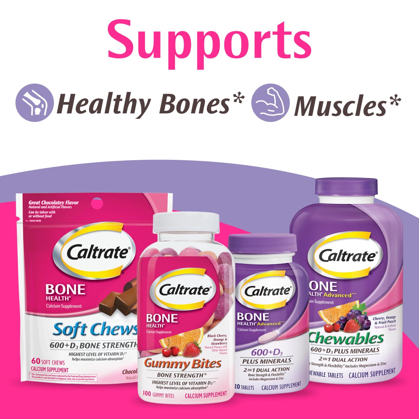 Caltrate 600 Plus D3 Minerals - Calcium & Vitamin D Tablets, 165 Count