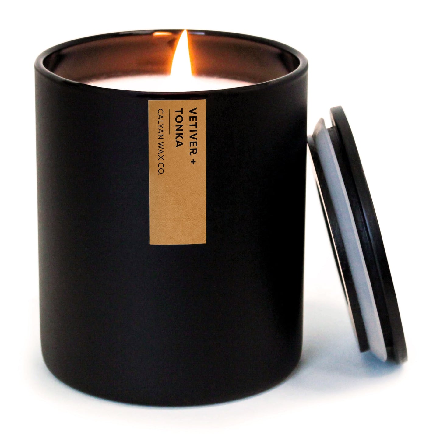 Calyan Wax Co. Vetiver & Tonka Candle - 75 Hour Burn | 10.2oz
