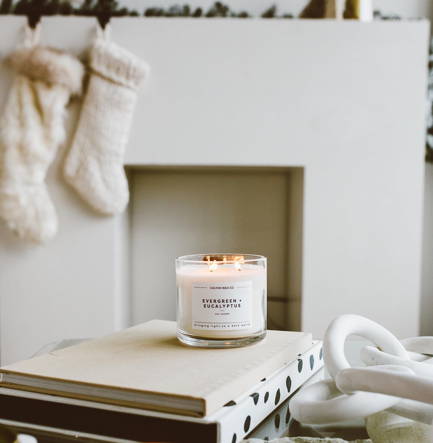 Calyan Wax Co. Apples & Maple Bourbon 3 Wick Soy Candle – 14.9oz