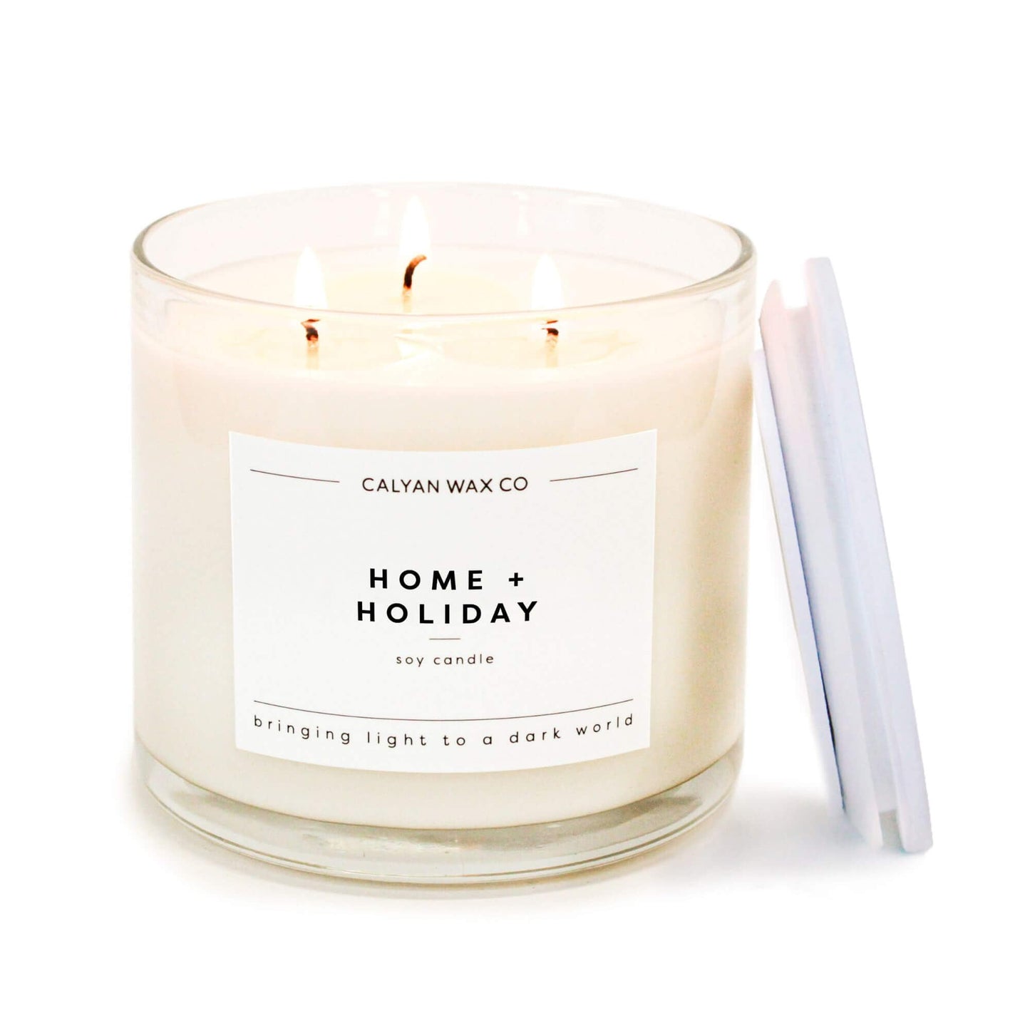 Calyan Wax Co. 3-Wick Soy Candle – 14.9oz Home & Holiday