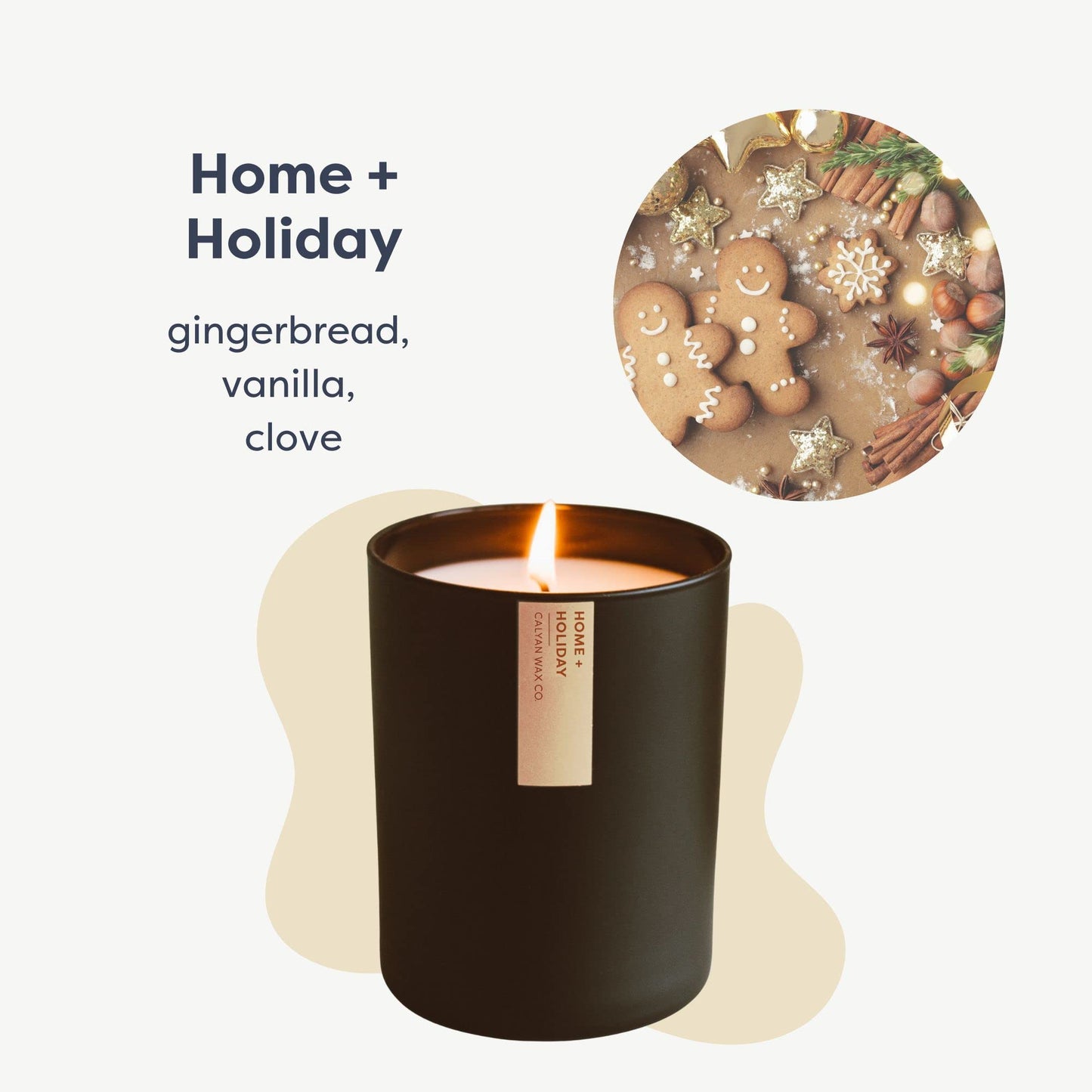 Calyan Wax Co. Home & Holiday Candle – 75-Hour Non-Toxic Soy, 10.2oz
