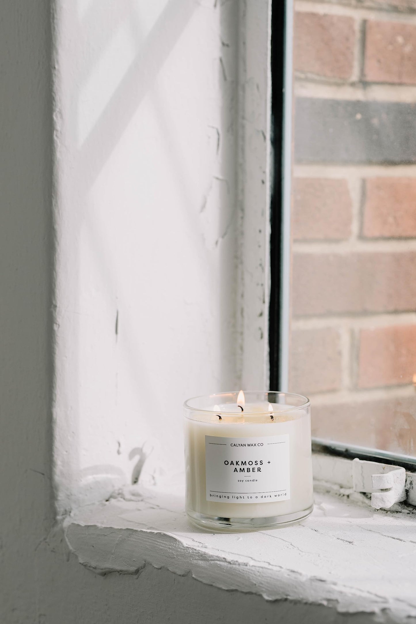 Calyan Wax Co. Lavender & Bergamot 3-Wick Candle – 14.9oz Soy, 43-Hour Burn