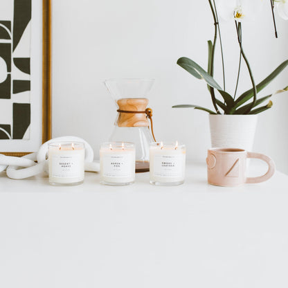 Calyan Wax Co. Oakmoss & Amber 2-Wick Candle | 8.8oz Soy Non-Toxic