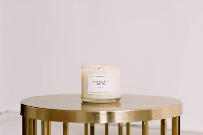 Calyan Wax Co. Seaside & Citrus 3 Wick Soy Candle – 14.9oz, 43-Hour Burn
