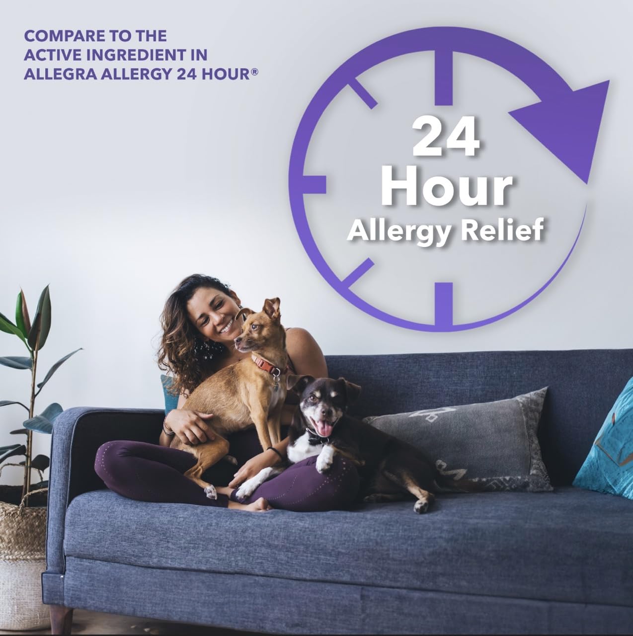 Camber Non-Drowsy Fexofenadine Antihistamine – Indoor & Outdoor Allergy Relief Tablets (30-Count)