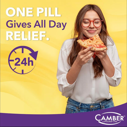 Camber Omeprazole 20mg Delayed-Release Tablets | 28-Count Heartburn Relief
