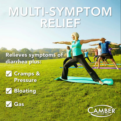 Camber Pharmaceuticals Loperamide & Simethicone Multi-Symptom Tablets – 24 Count