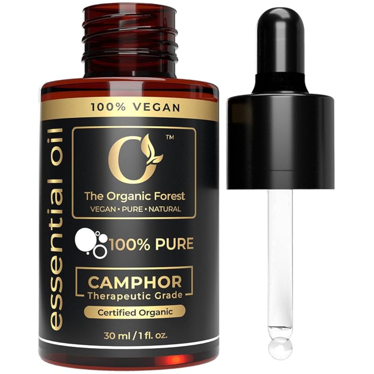 100% Plant Based Organic Camphor Essential Oil - Pure & Steam Distilled
