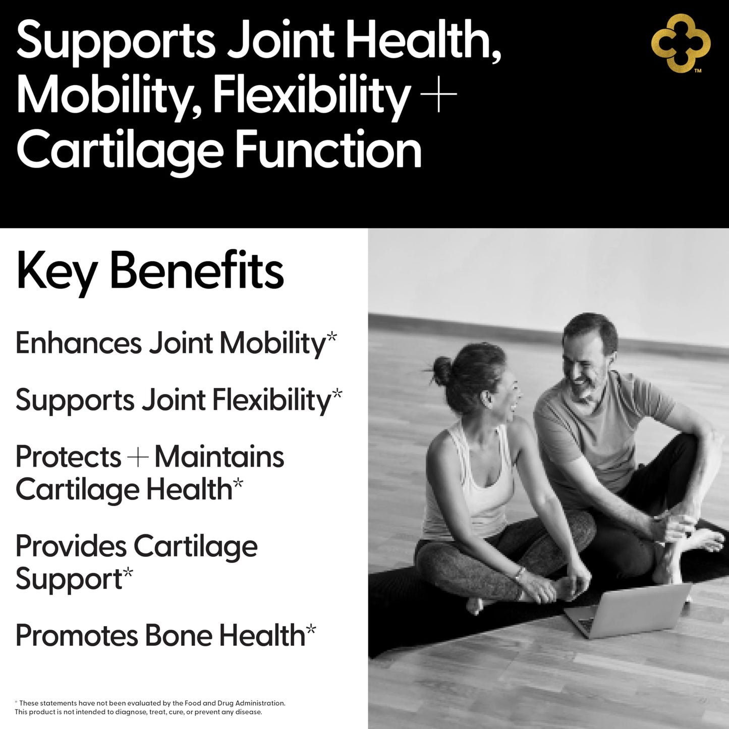 Campio All-in-One Joint Support – Glucosamine, Chondroitin, MSM, Turmeric & Hyaluronic Acid | 90 Count