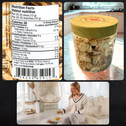 Canadian Vita Ginseng Root Slices – Premium Ontario Dried Ginseng for Tea & Energy