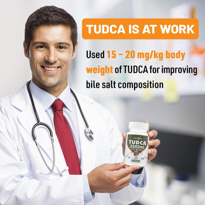 Canarata TUDCA 2000mg – Liver Detox & Bile Salts Support | 30 Days