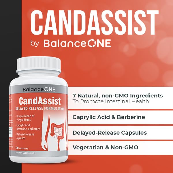 CandAssist Balance ONE Candida Support – Caprylic Acid, Berberine & Oregano