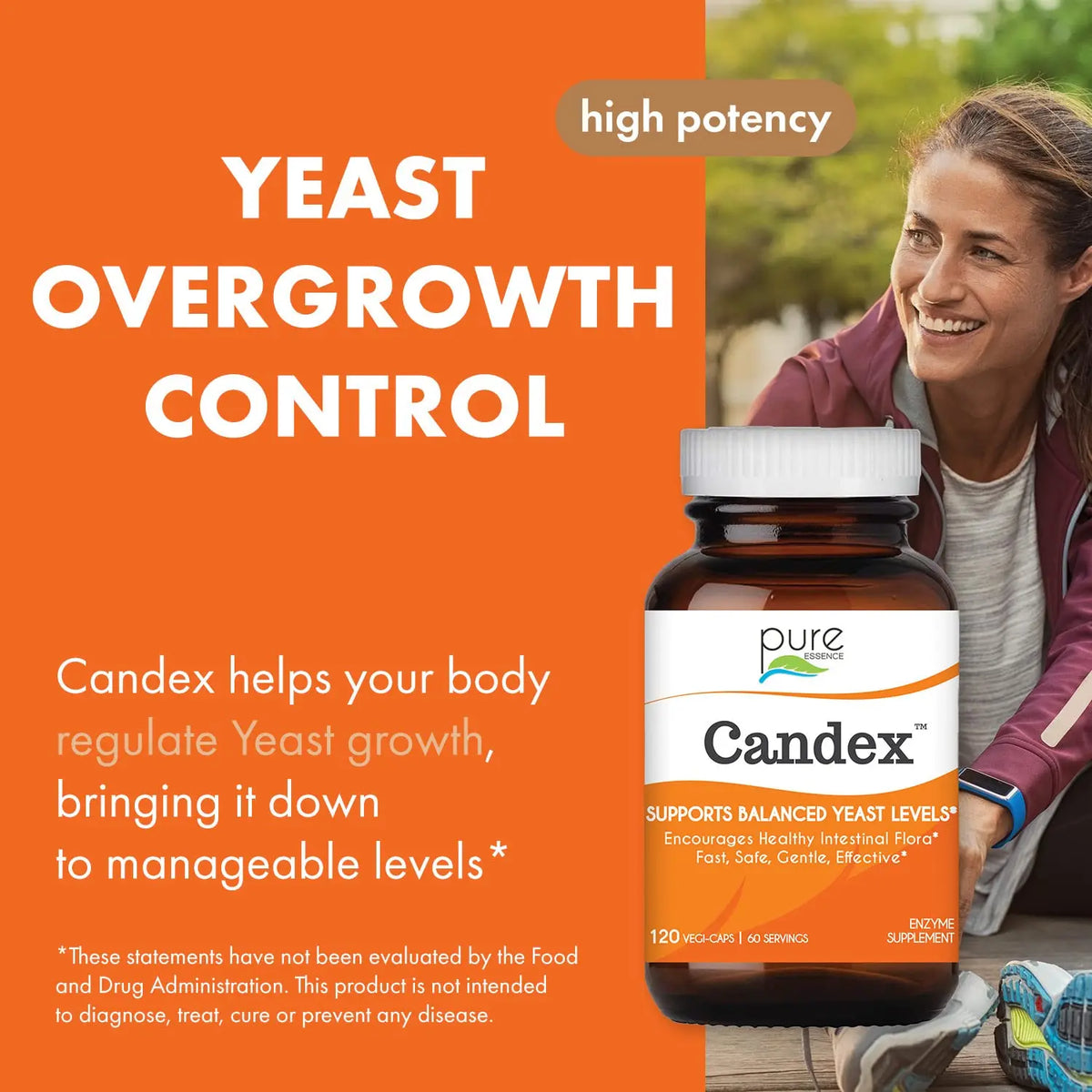 Pure Essence Candex Supplement – Digestive Enzymes for Yeast Balance, 120 Capsules BritishVita | Premium UK Vitamins & Wellness Supplements