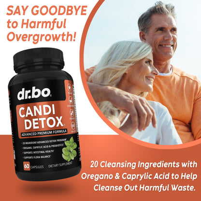 Candida Cleanse Detox for Women & Men | Probiotic Kit with Oregano & Caprylic Acid