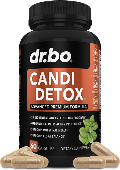 Candida Cleanse Detox for Women & Men | Probiotic Kit with Oregano & Caprylic Acid