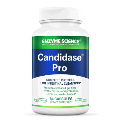 Candidase Pro by Enzyme Science – Digestive Enzymes with Probiotics (84 capsules)