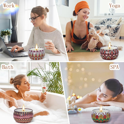 18-Pack Scented Soy Candle Gift Set | Long-Burning Aromatherapy for Home