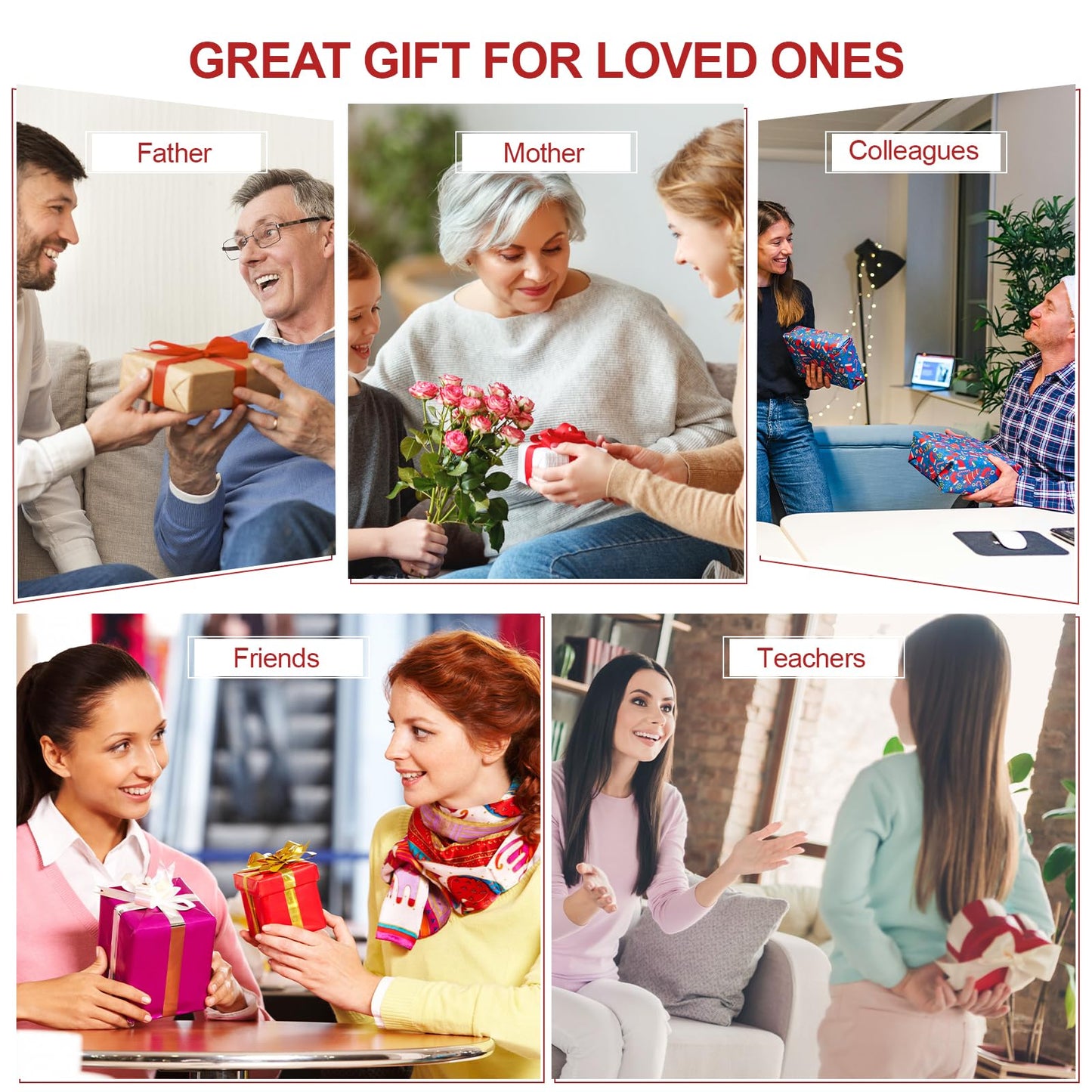 Christmas Candles Gift Set - 2-Pack 2.5oz Soy Wax Aromatherapy Candles for Women | Stress Relief & Holiday Gift