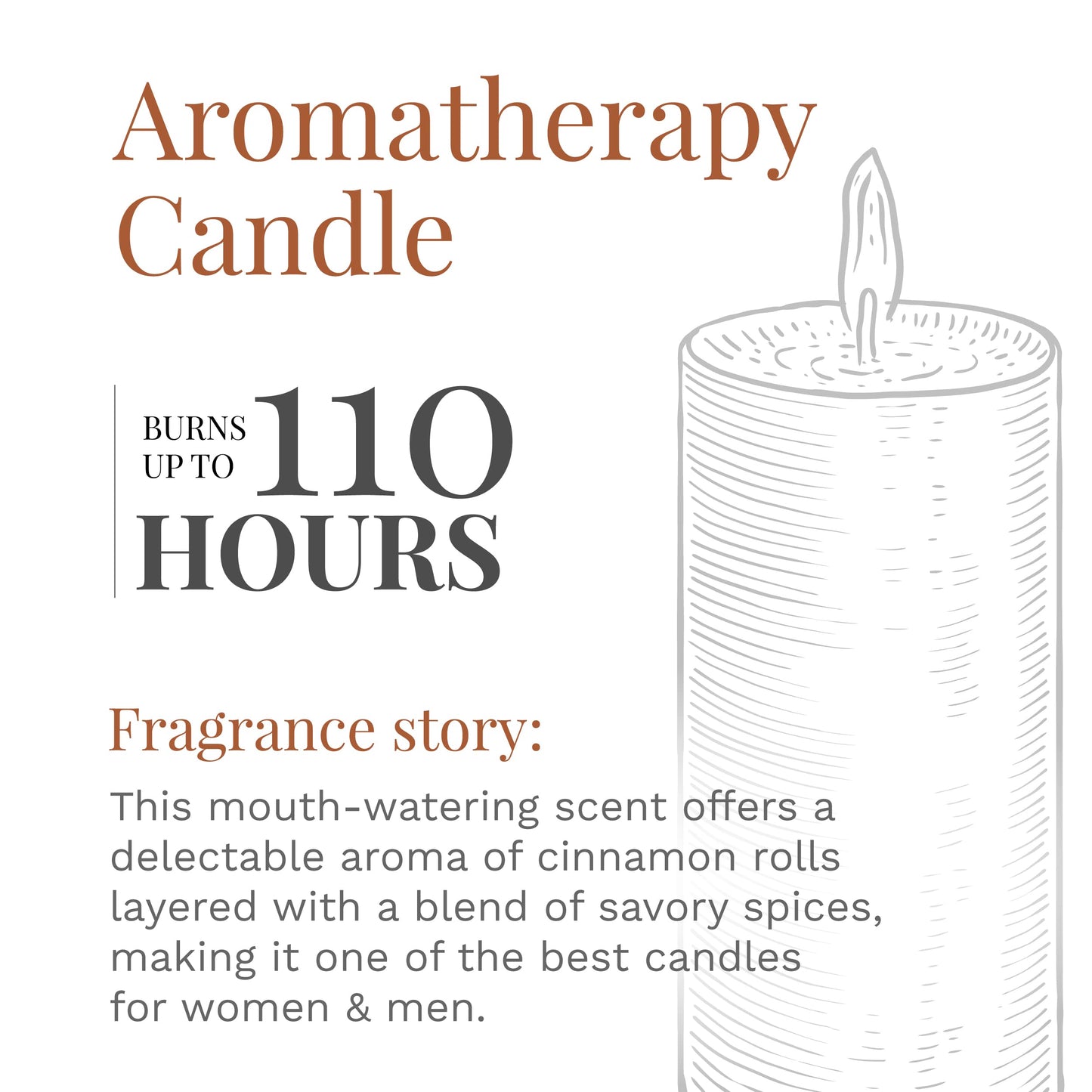 Candle-Lite Cinnamon Rolls 18 oz Brown Aromatherapy Candle