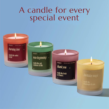 Birthday Magic Scented Candle – 10 oz, 40-50 Hour Burn | Champagne & Cake | Gifts for Women