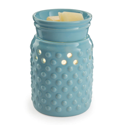 Candle Warmers Etc. Midsized Illumination Fragrance Warmer – Blue Hobnail