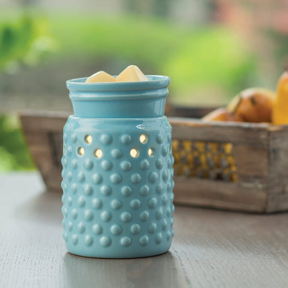 Candle Warmers Etc. Midsized Illumination Fragrance Warmer – Blue Hobnail