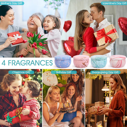 Candle Gifts: 4-Pack Scented Aromatherapy Soy Candles Gift Set