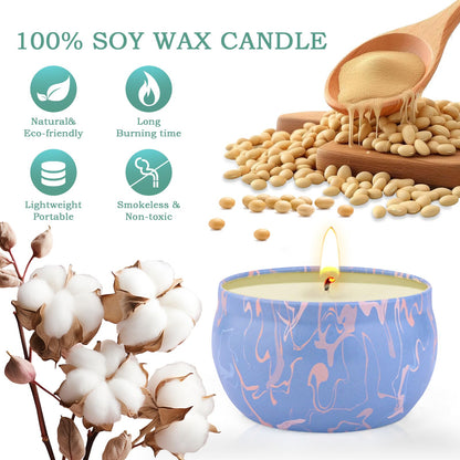 Candle Gifts: 4-Pack Scented Aromatherapy Soy Candles Gift Set