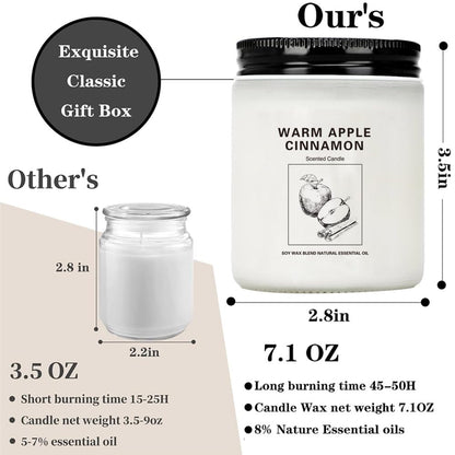 4 Pack Lavender Scented Candles Gift Set | 28 oz, Soy Wax, 200h Burn Time