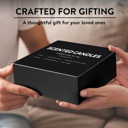 Candles for Men - 6 Pack Scented Soy Candles Set | Natural Aromatherapy Gift