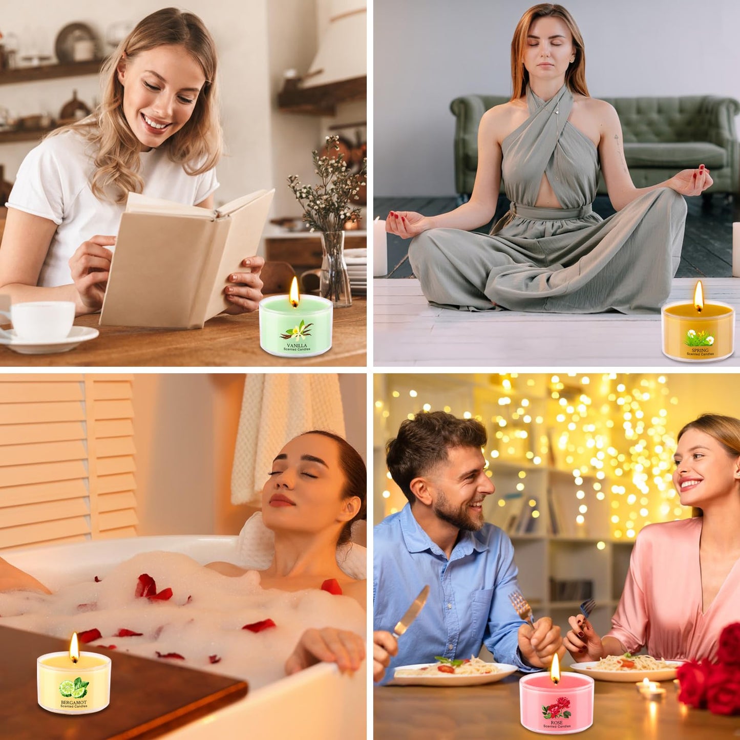 20-Pack Aromatherapy Scented Candles – Soy Wax Gift Set (1.6oz)