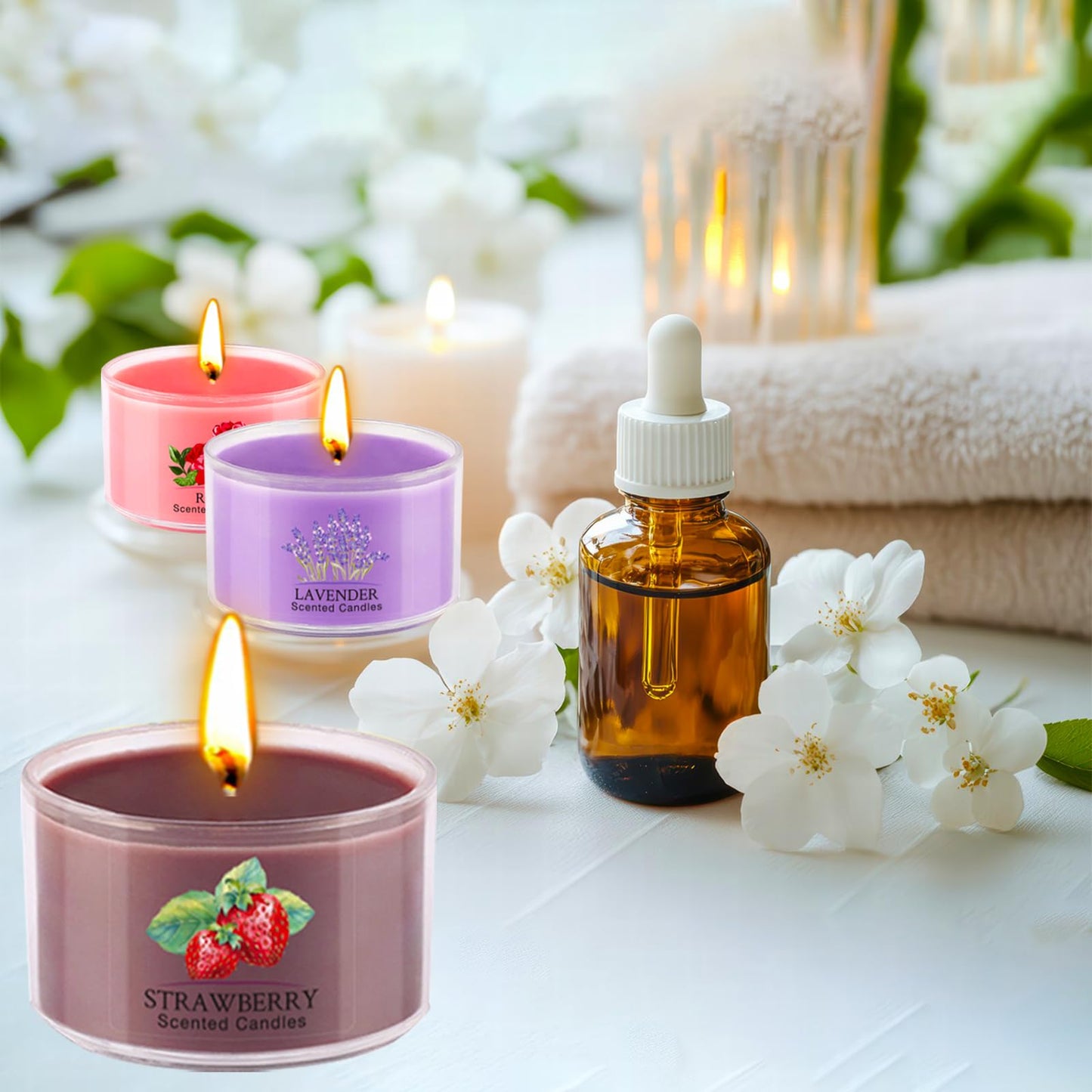 20-Pack Aromatherapy Scented Candles – Soy Wax Gift Set (1.6oz)