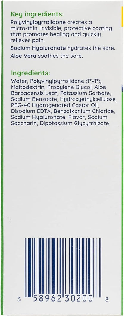 Canker-X Rincinol Oral Rinse Mouthwash – Quick Pain Relief for Canker Sores (Benzocaine Free & Alcohol Free) – 4.0 Fl Oz