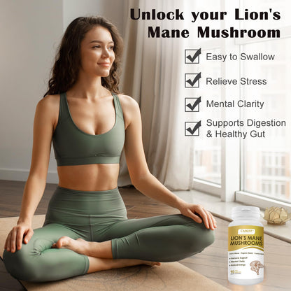 CANLIST Organic Mushroom Complex: Focus & Immunity (90 Capsules)