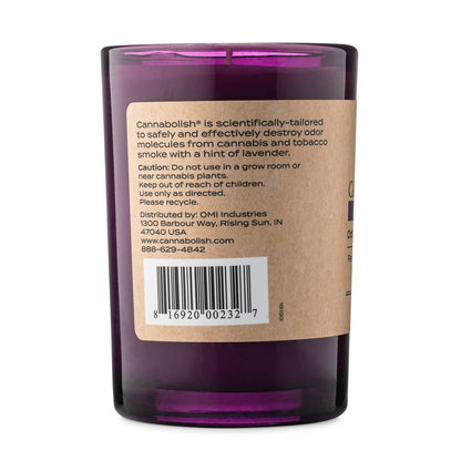 Cannabolish Lavender Smoke Odor Eliminating Candle – 7 oz (Pack of 2) | Natural Ingredients