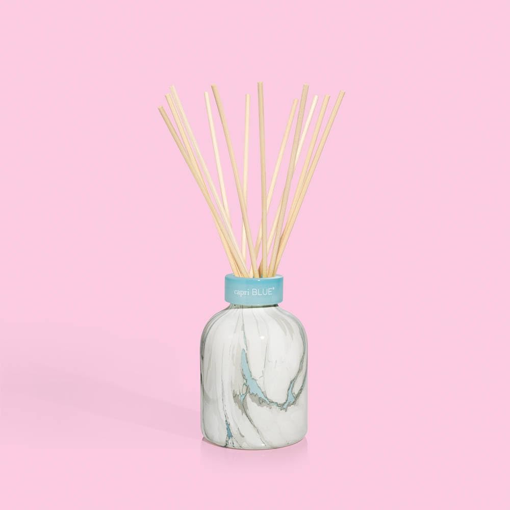 Capri Blue Blue Jean Reed Diffuser Set – Marble Diffuser, Sticks & Aroma Oil (5.7 fl oz)