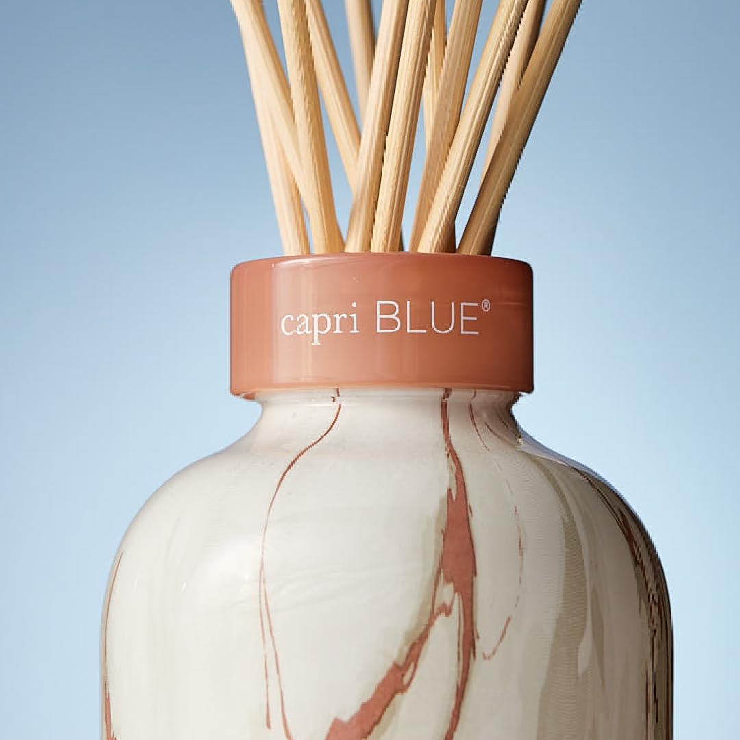 Capri Blue Havana Vanilla Modern Marble Reed Diffuser Set - 5.7 fl oz