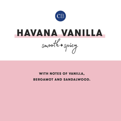 Capri Blue Pattern Play Glass Jar Candles – Havana Vanilla 8 oz, Long-Lasting Soy Wax