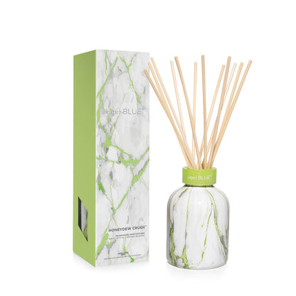 Capri Blue Reed Diffuser Set - Honeydew Crush | Modern Marble Diffuser, 5.7 fl oz