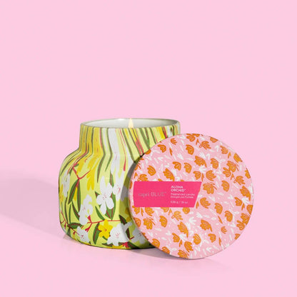 Capri Blue Aloha Orchid Pattern Play Jar Candle – 19 oz Soy Wax | Floral Notes