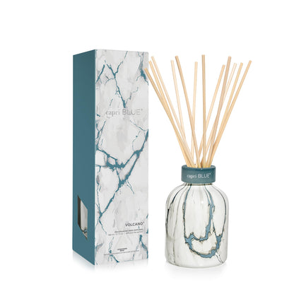 Capri Blue Modern Marble Reed Diffuser Set – Volcano (5.7 fl oz) | Luxury Home Fragrance