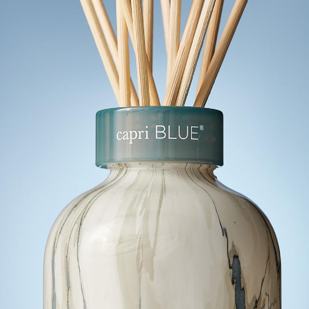 Capri Blue Modern Marble Reed Diffuser Set – Volcano (5.7 fl oz) | Luxury Home Fragrance