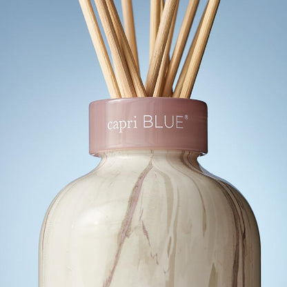 Capri Blue Modern Marble Reed Diffuser Set - Aloha Orchid (5.7 fl oz) | Luxury Home Fragrance