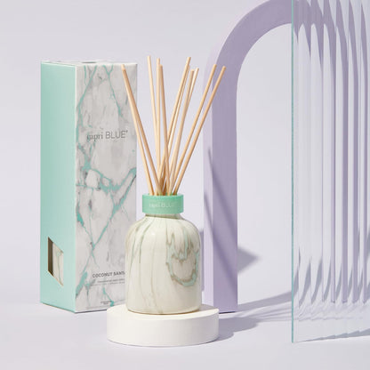Capri Blue Modern Marble Reed Diffuser Set – Coconut Santal | Luxury Home Fragrance