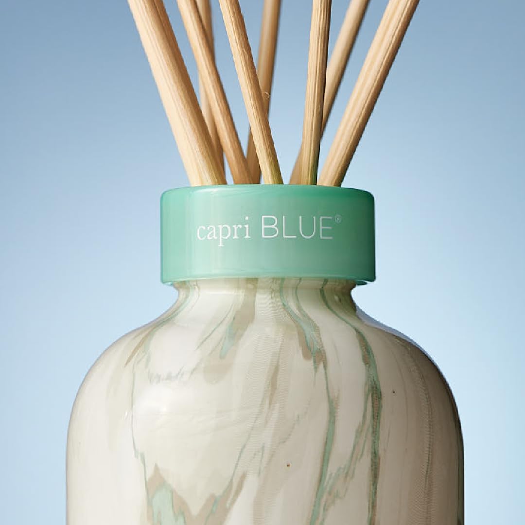 Capri Blue Modern Marble Reed Diffuser Set – Coconut Santal | Luxury Home Fragrance